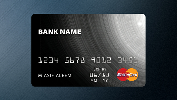 Тёмная и очень стильная кредитная карточка